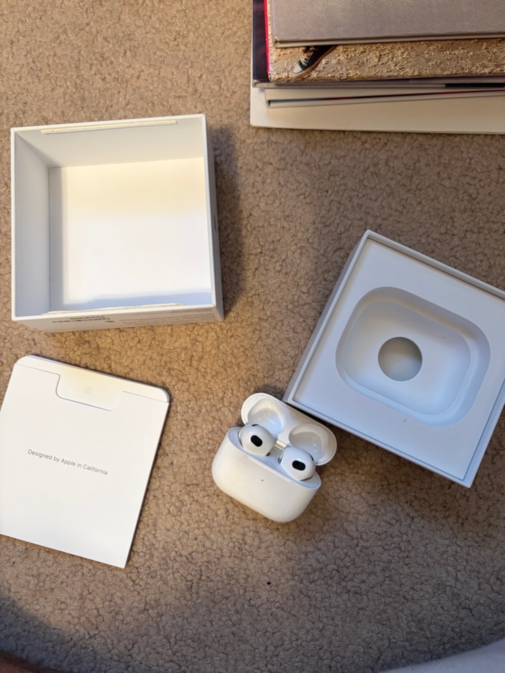 Apple AirPods 3’s (White) with Charging Case